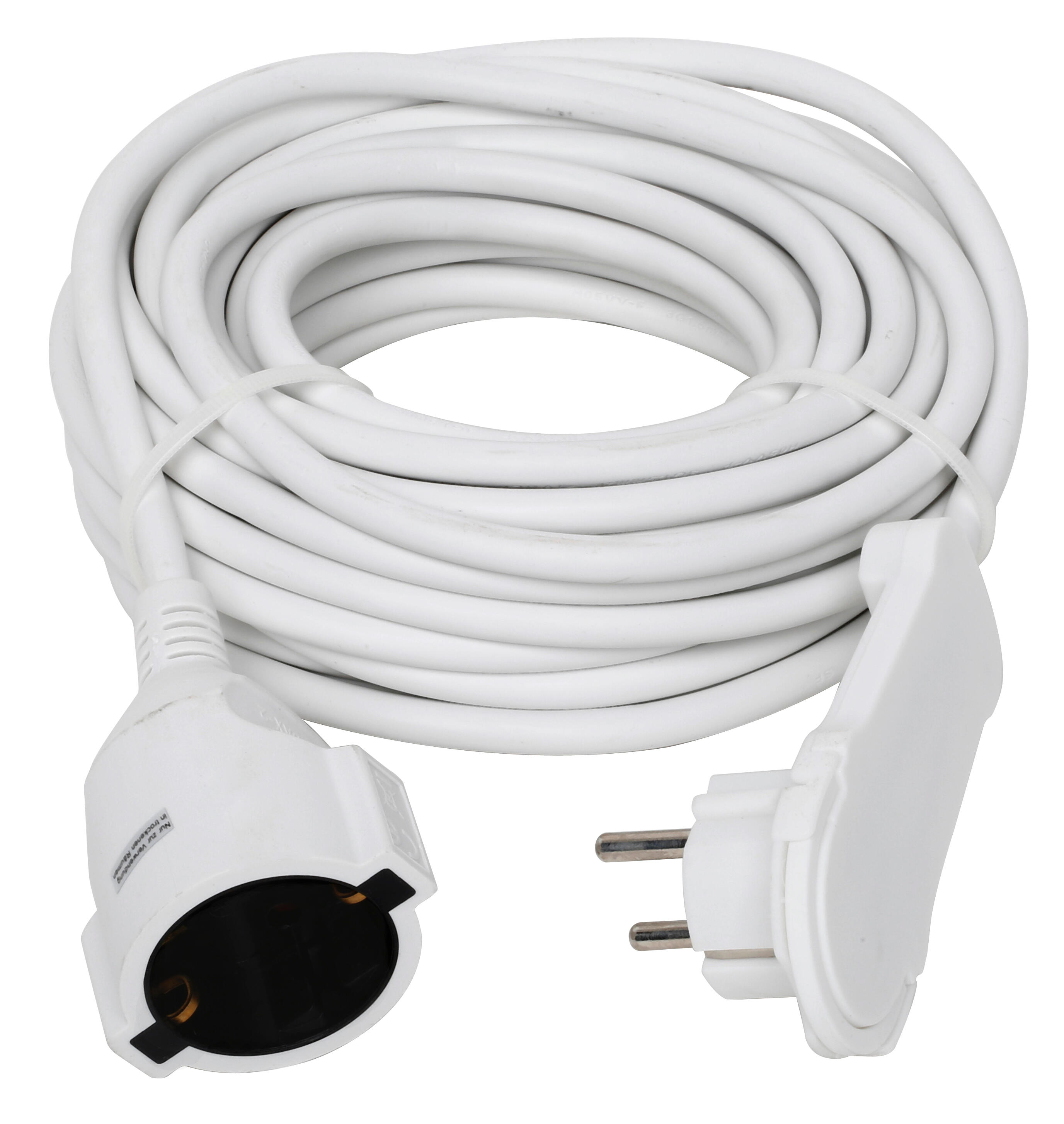 Cable De Extension De 1 Pie Con Enchufe Plano Blanco, Cable De Alimentacion