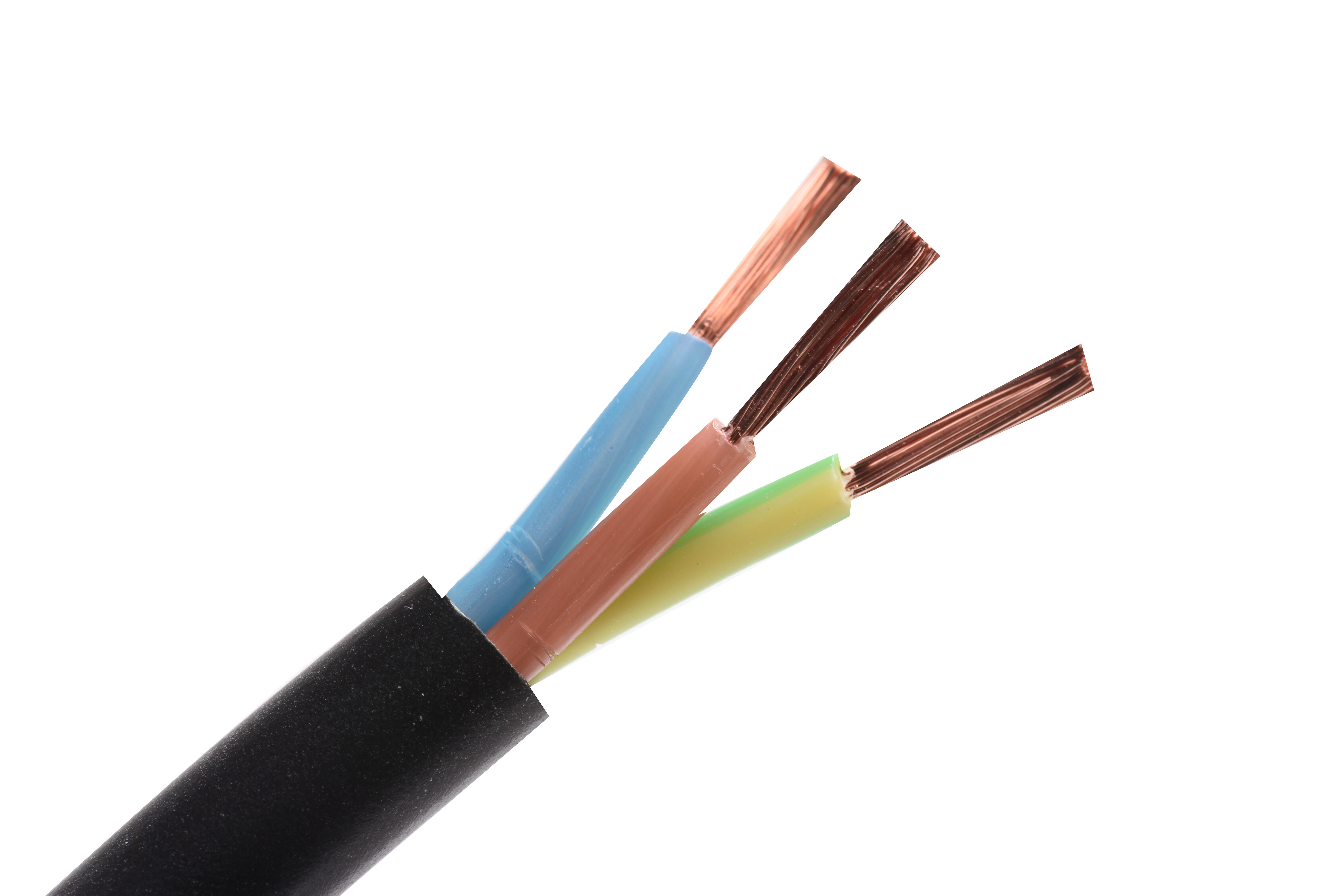 Manguera LEXMAN H07RV-K negro 3x1,5 mm² 10 m. - 3