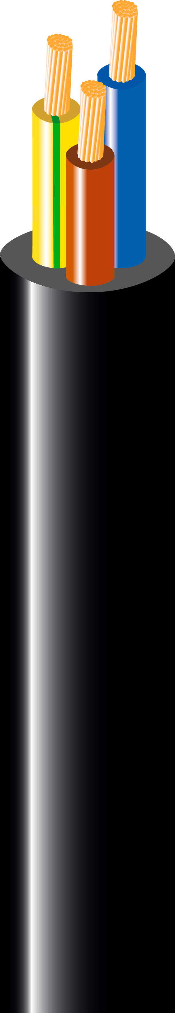 Manguera LEXMAN H07RV-K negro 3x1,5 mm² 10 m. - 2