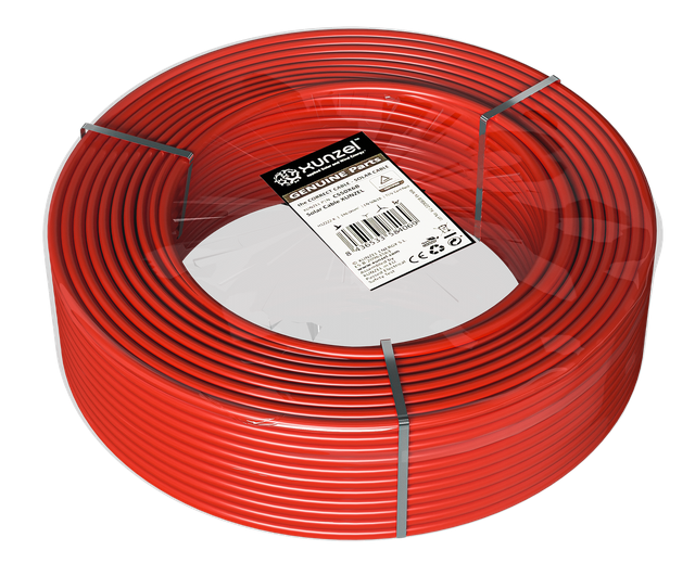 Cabo Solar Fotovoltaico CS50X4R XUNZEL 4mm2 Bobina 50m VERMELHO. H1Z2Z2-K TUV