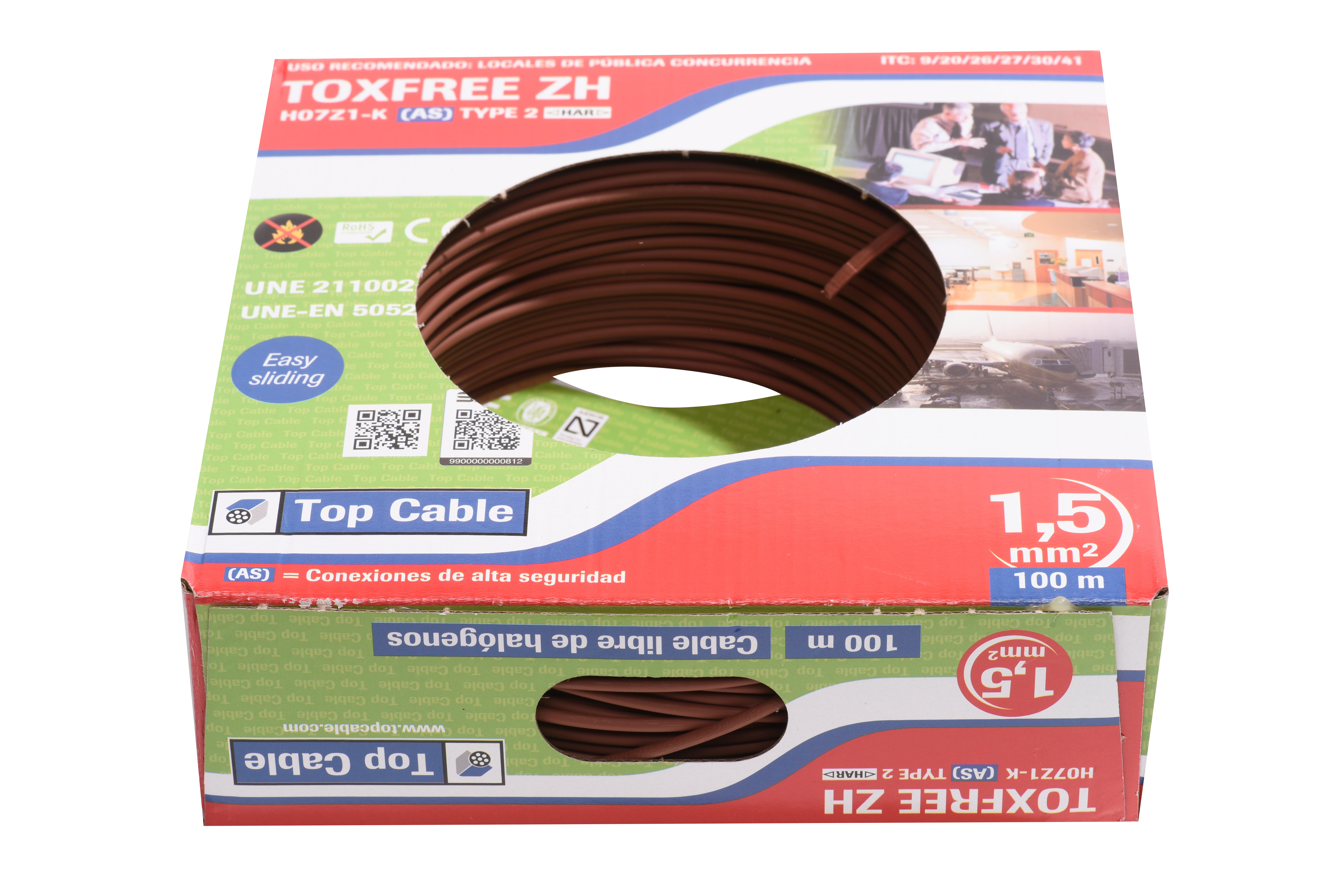 Cable H07Z1-K 100M 1,5 mm² marrón - 4