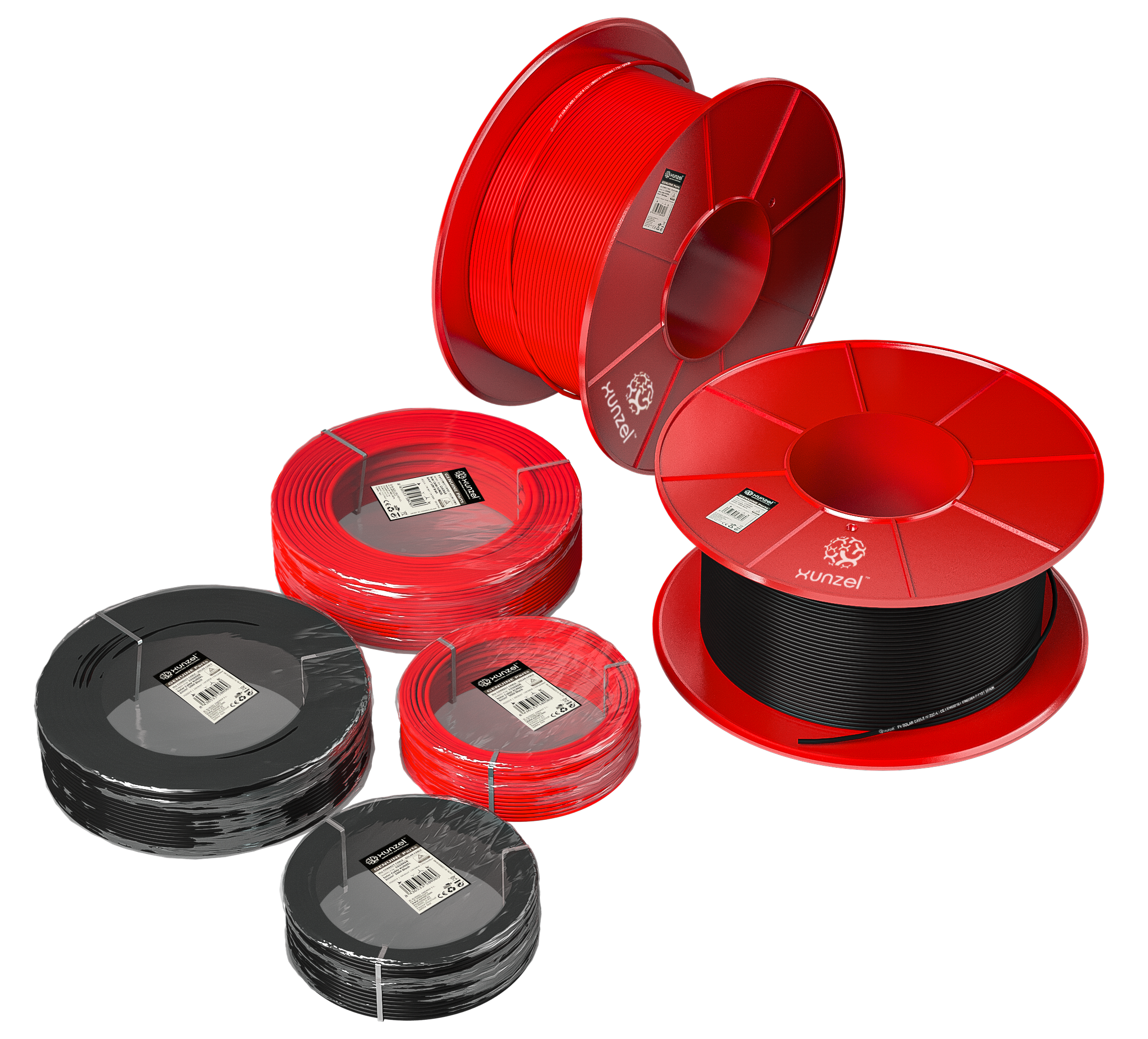 Cable solar fotovoltaico XUNZEL CS20X6R 6mm2 20m rojo | Leroy Merlin