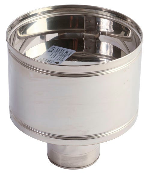 Sombrerete antilluvia 316l para tubo aislado gama sw ø120 marca dinak