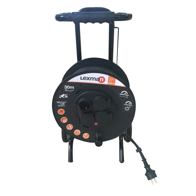 Enrolador de exterior LEXMAN 4 TOMADAS RNF 3G2.5 IP44 30M