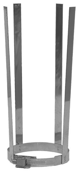 Abrazadera araña para tubo sw 304 ø200 inox