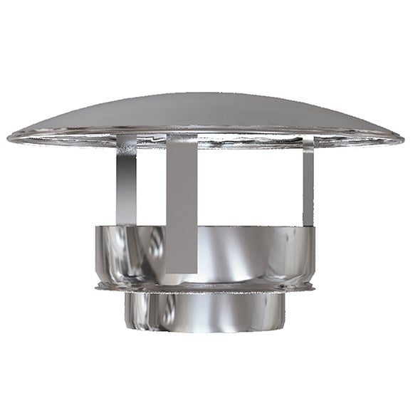 Sombrerete inox d200 p/tubo aislado