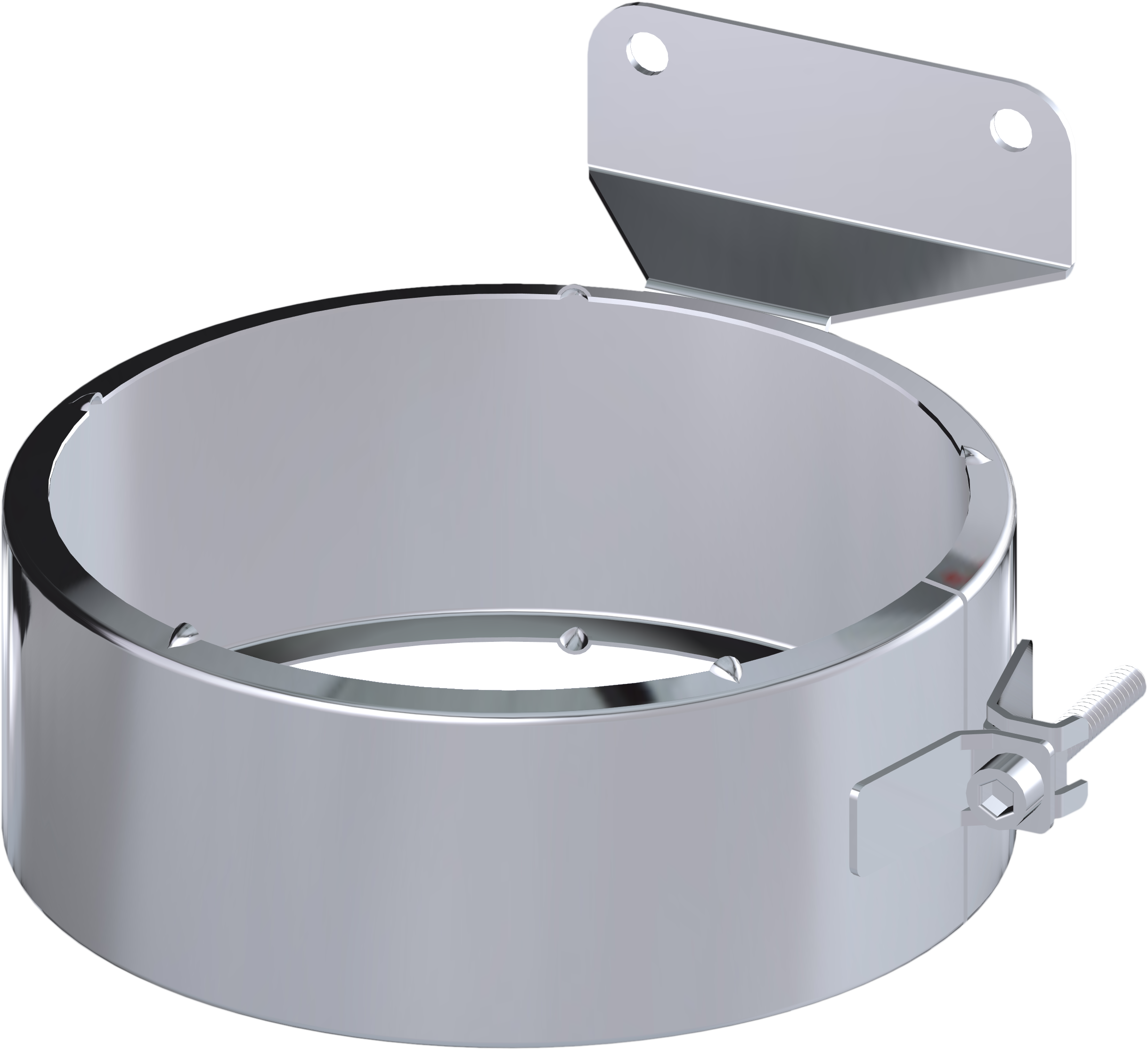 Anclaje inter. black abrazadera de unión tubo aislado gama dw ø80/140 dinak