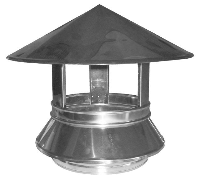 Sombrerete De Chimenea De Acero Inoxidable 201 - Tapa Extractor De Humos, Varios Tamaños (75mm A 315mm)