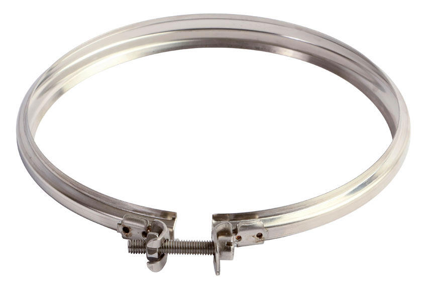 Abrazadera Para Tubo De Estufa Galvanizada Con Soporte - Diámetro 110 Mm, 2 Piezas, Fijación Robusta