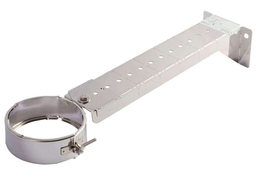 Ancl. recor. c/abraza. l =250-430 mm black tubo aislado gama dw ø100/160 dinak