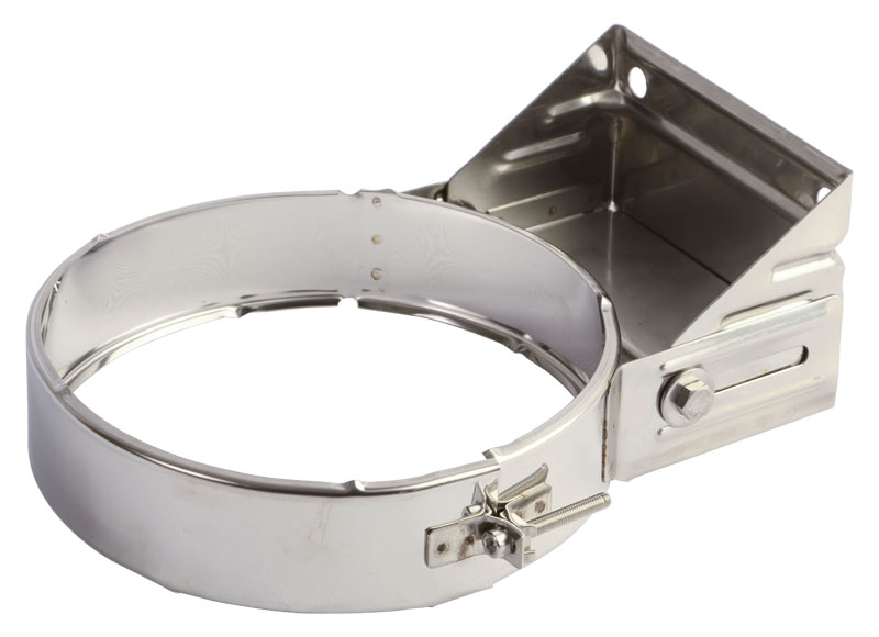 Ancl. regulable de unión corto black para tubo aislado gama dw ø130/190 dinak
