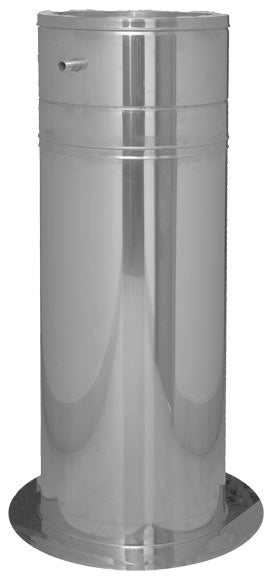 Soporte a suelo con carrete inox 316l/304 gama dw ø80/140 dinak