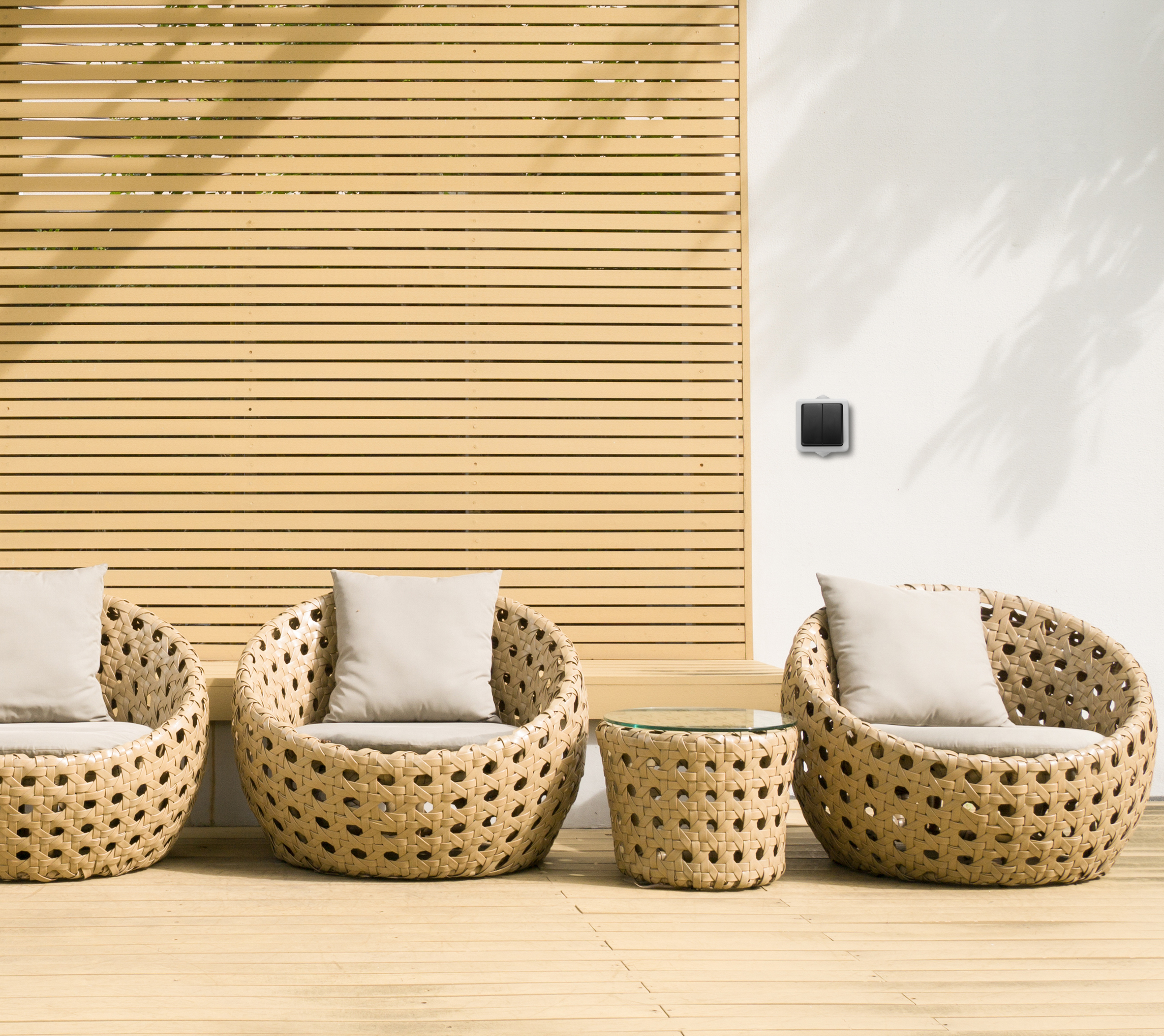 Interruptor doble estanco gris BRICOFONTINI BF-17 - 3