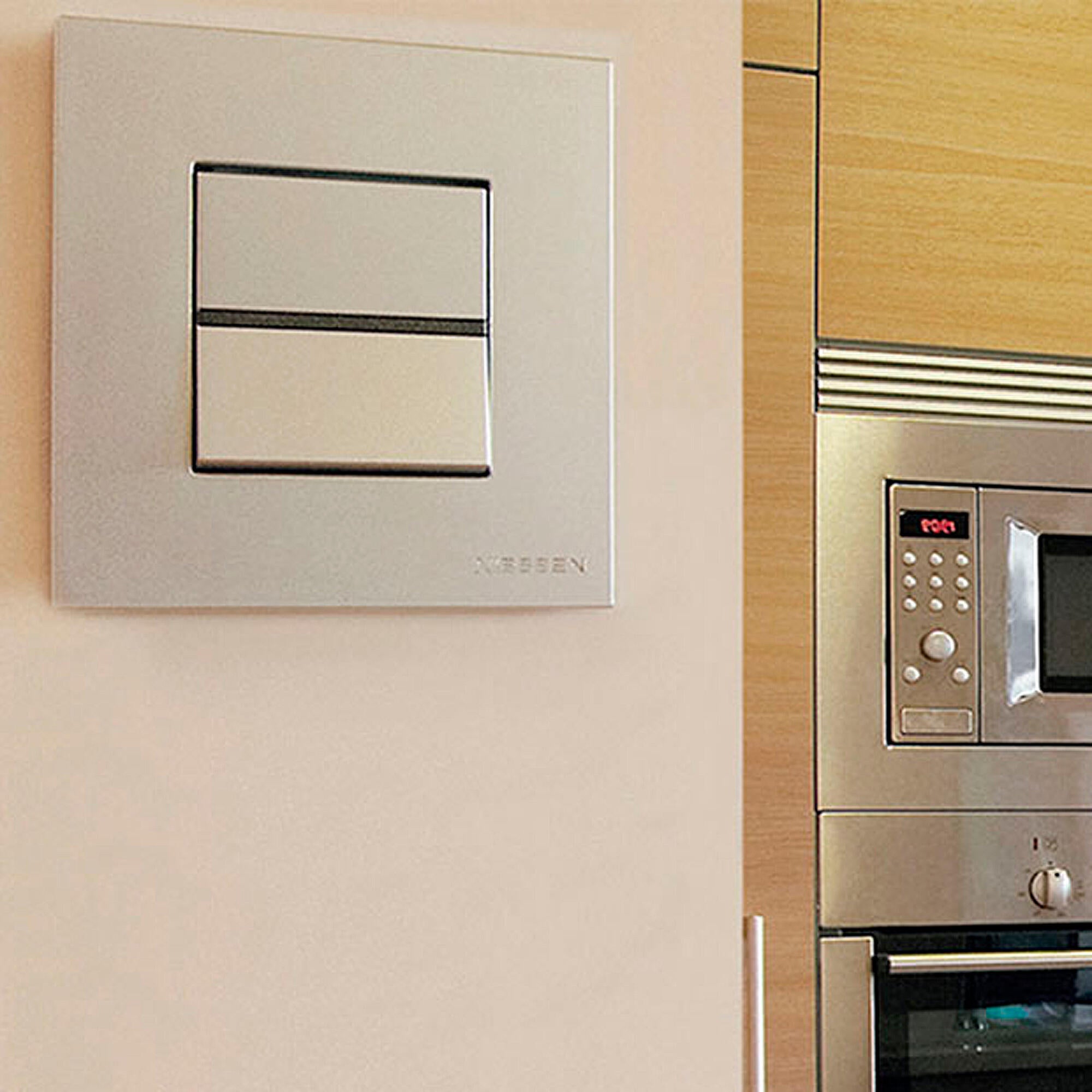 Interruptor doble NIESSEN Zenit antracita | Leroy Merlin