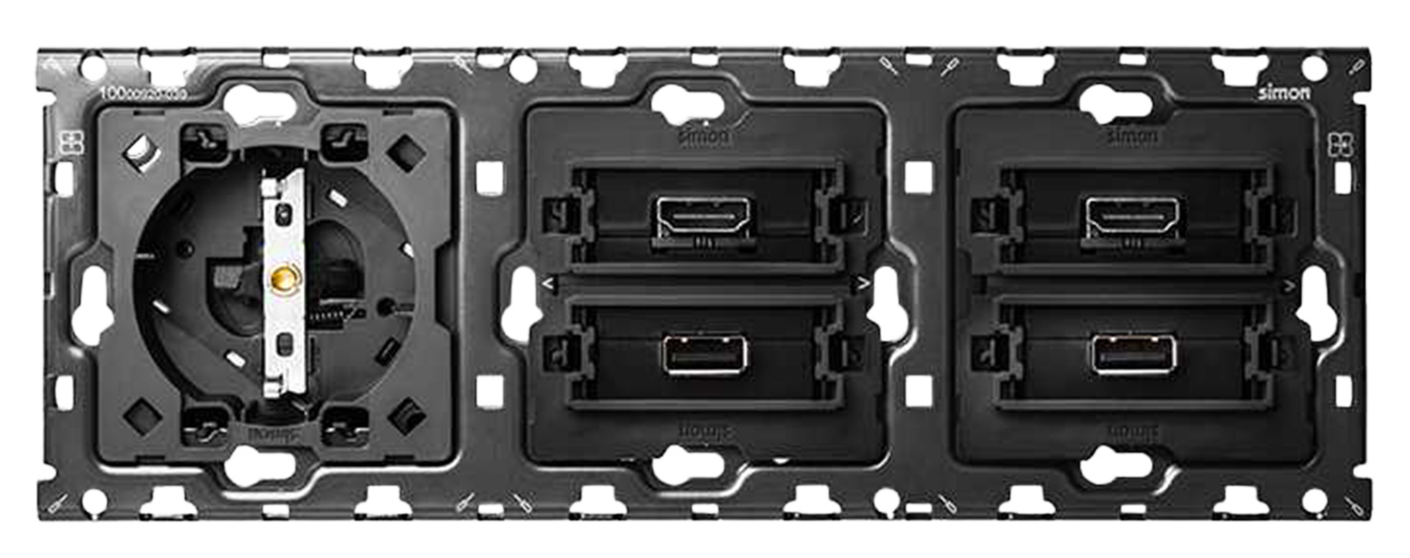 Kit enchufe ench+2hdmi+2usb+bast s100