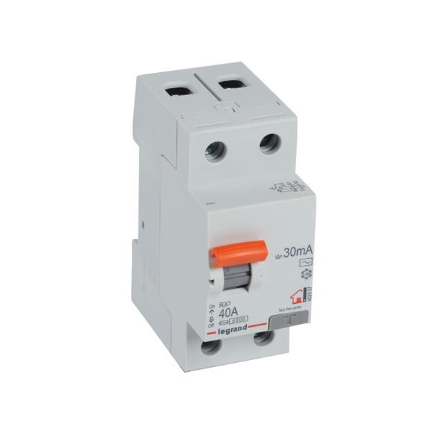DIFERENCIAL 2P 40A 30MA-AC MANETA NARANJA LEGRAND