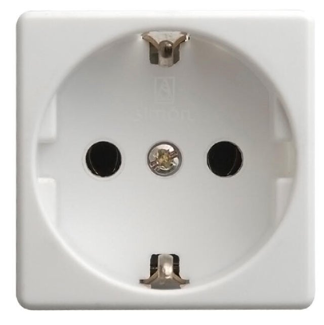 Enchufe con toma de tierra SIMON 27 blanco