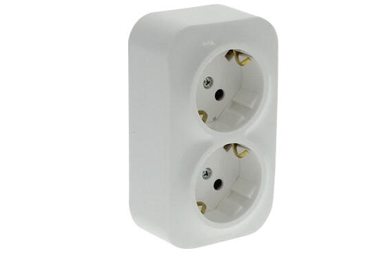 Enchufe doble legrand forix blanco