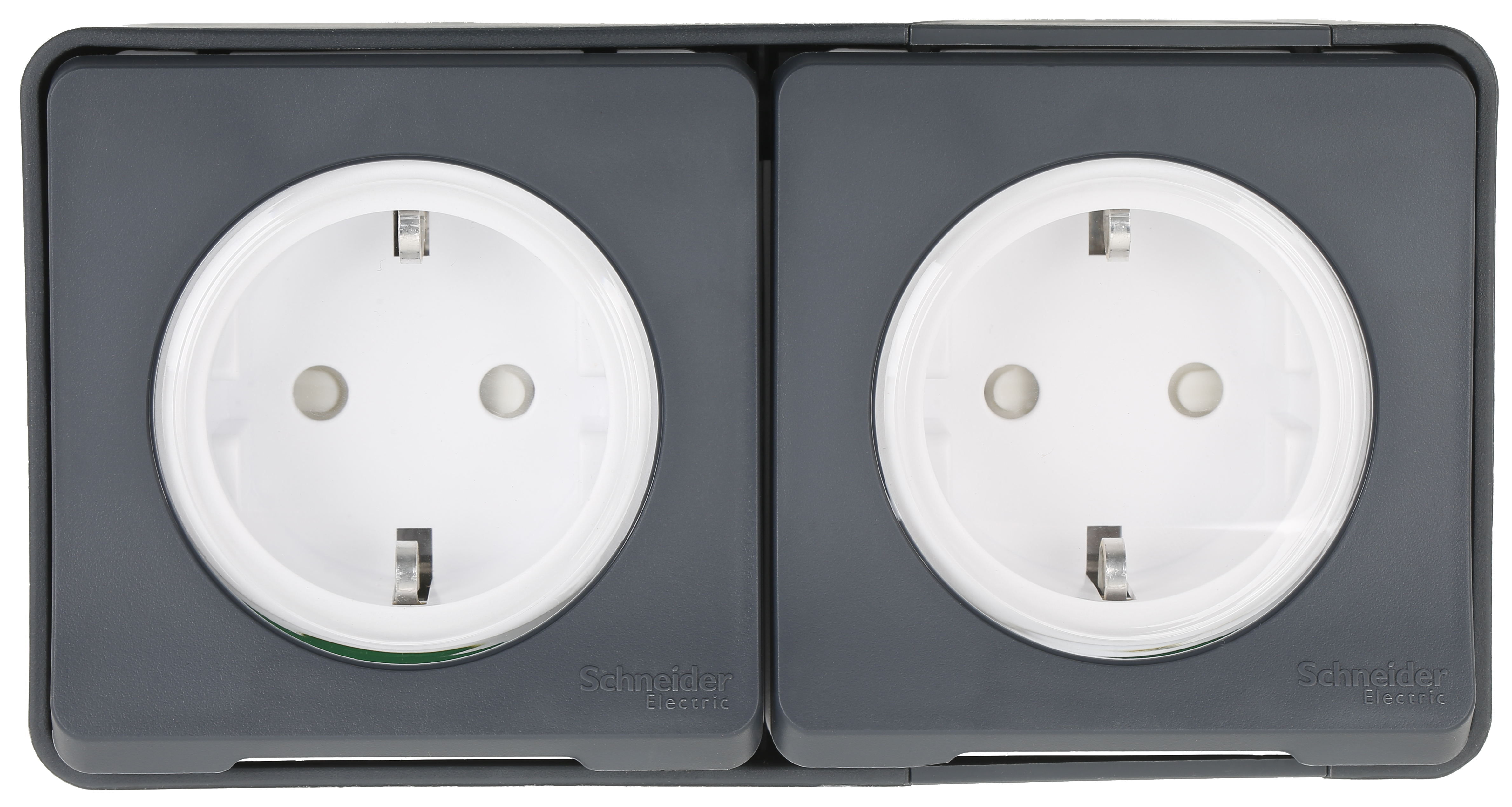 Schneider Electric Mureva Styl – Pulsante Luminoso, Grigio, 250V, Impermeabile IP55, Per Esterni, Con LED