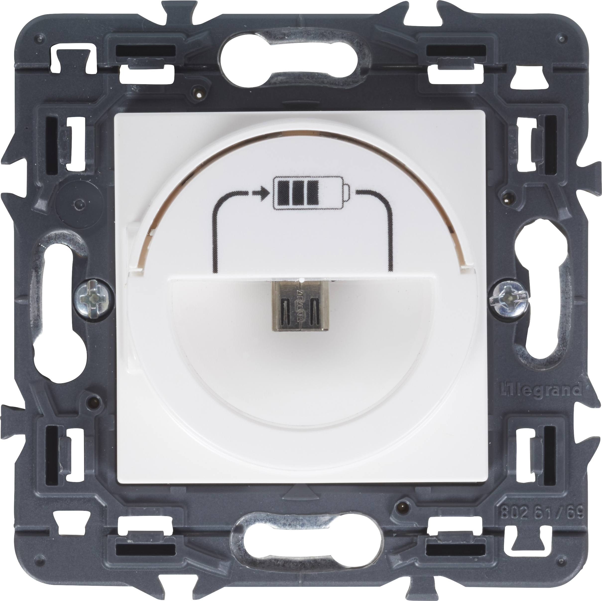 Toma micro usb legrand valena next blanco