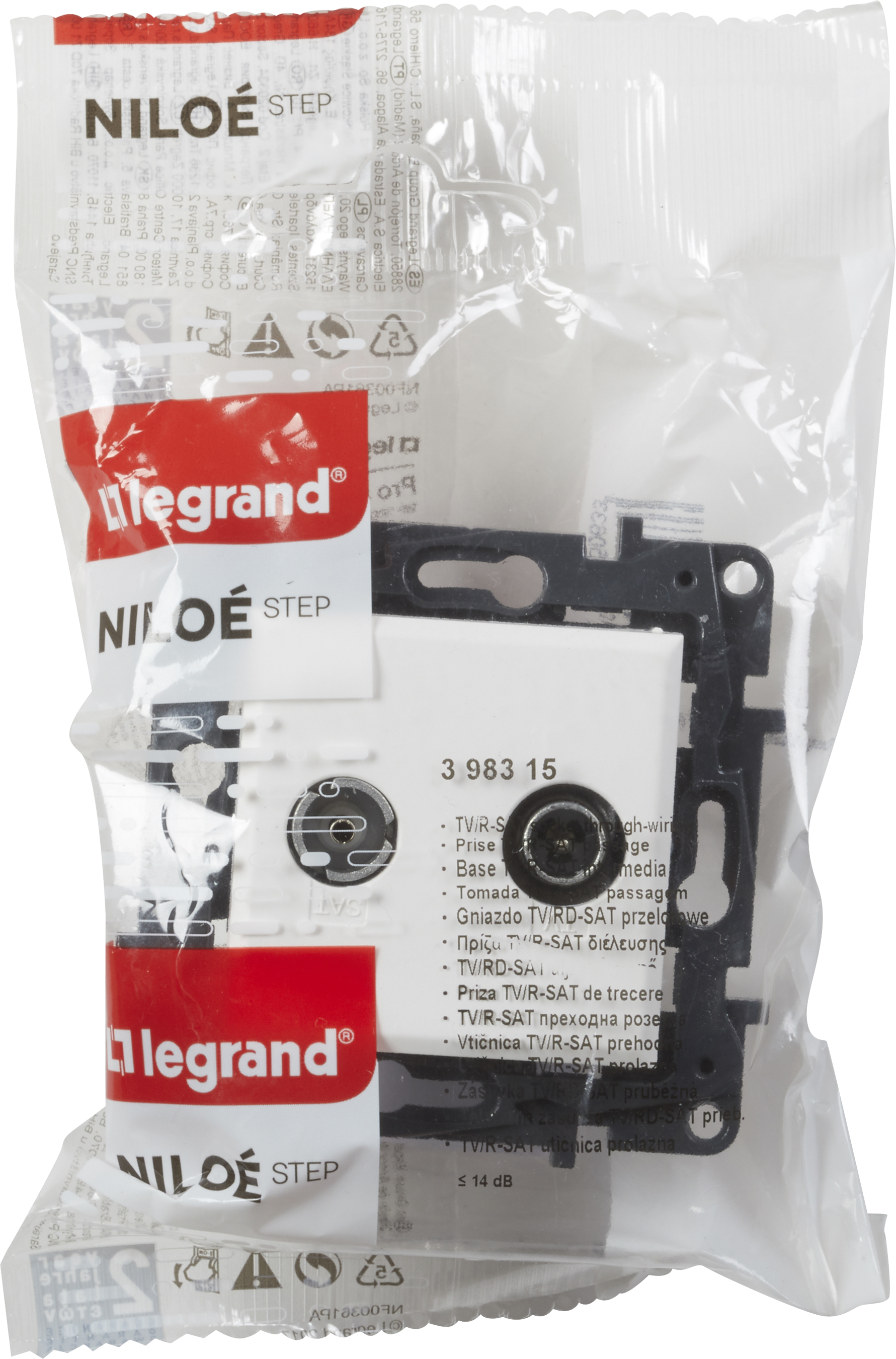 Tomada TV/RD passagem NILOÉ STEP BRANCA - 4