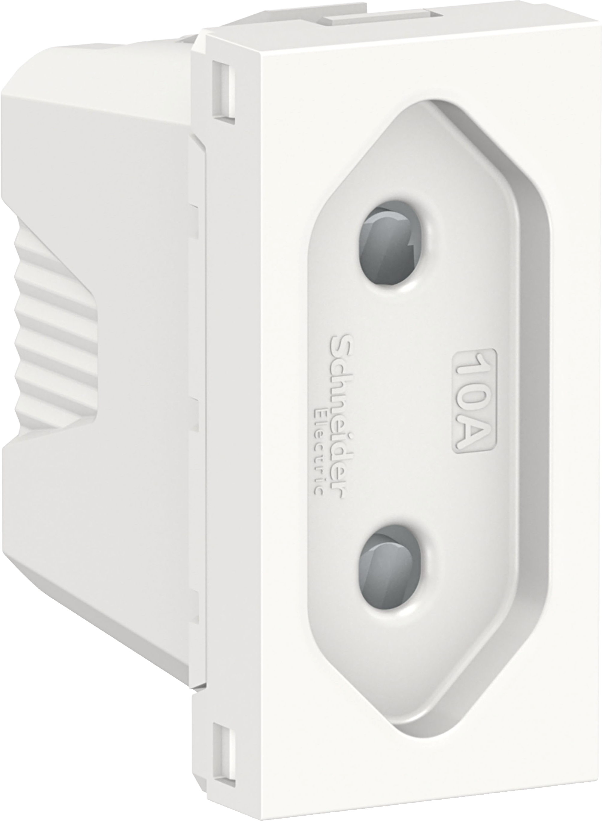 Enchufe estrecho schneider new unica blanco