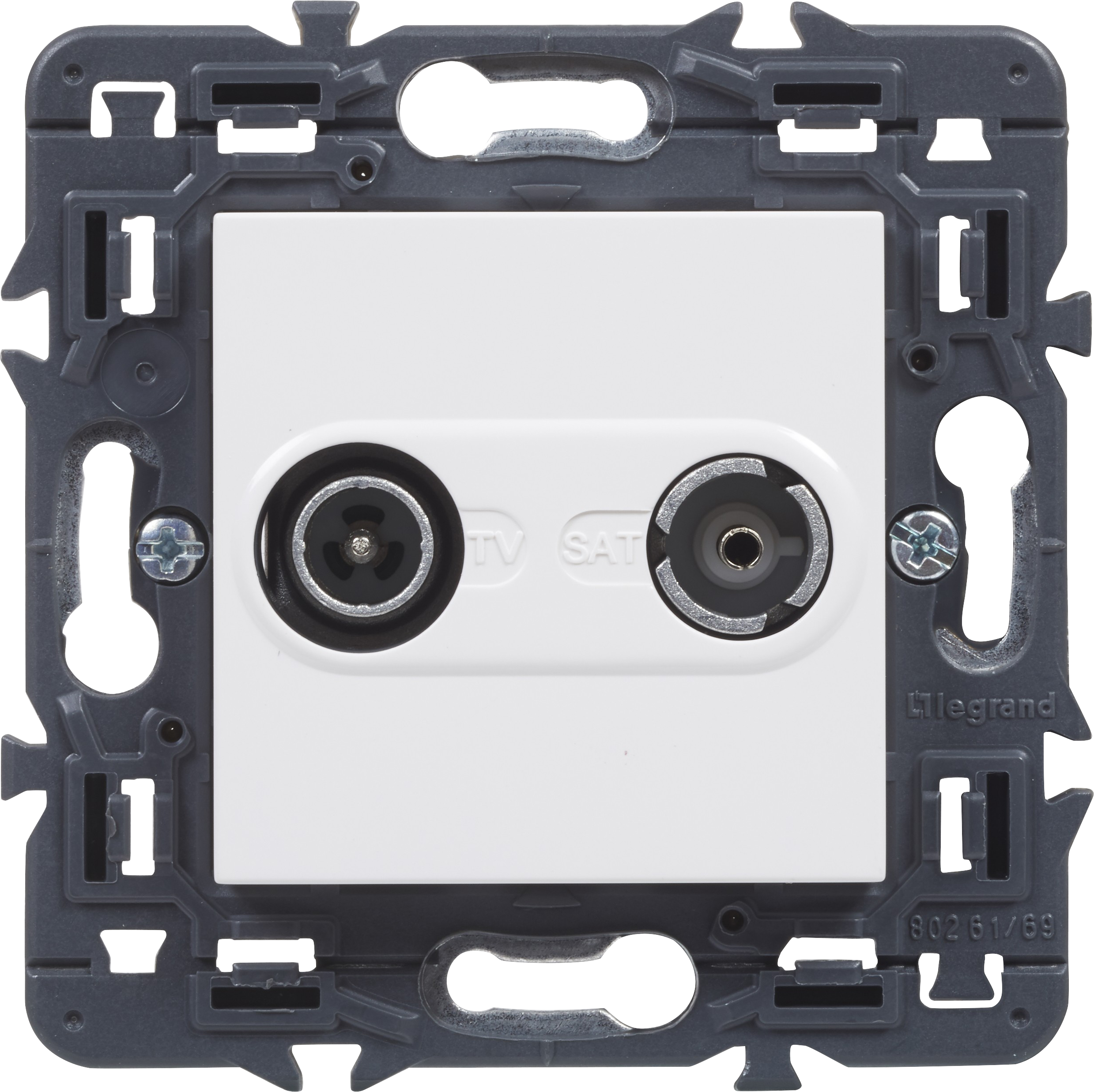 Toma de tv intermedia legrand valena next blanco
