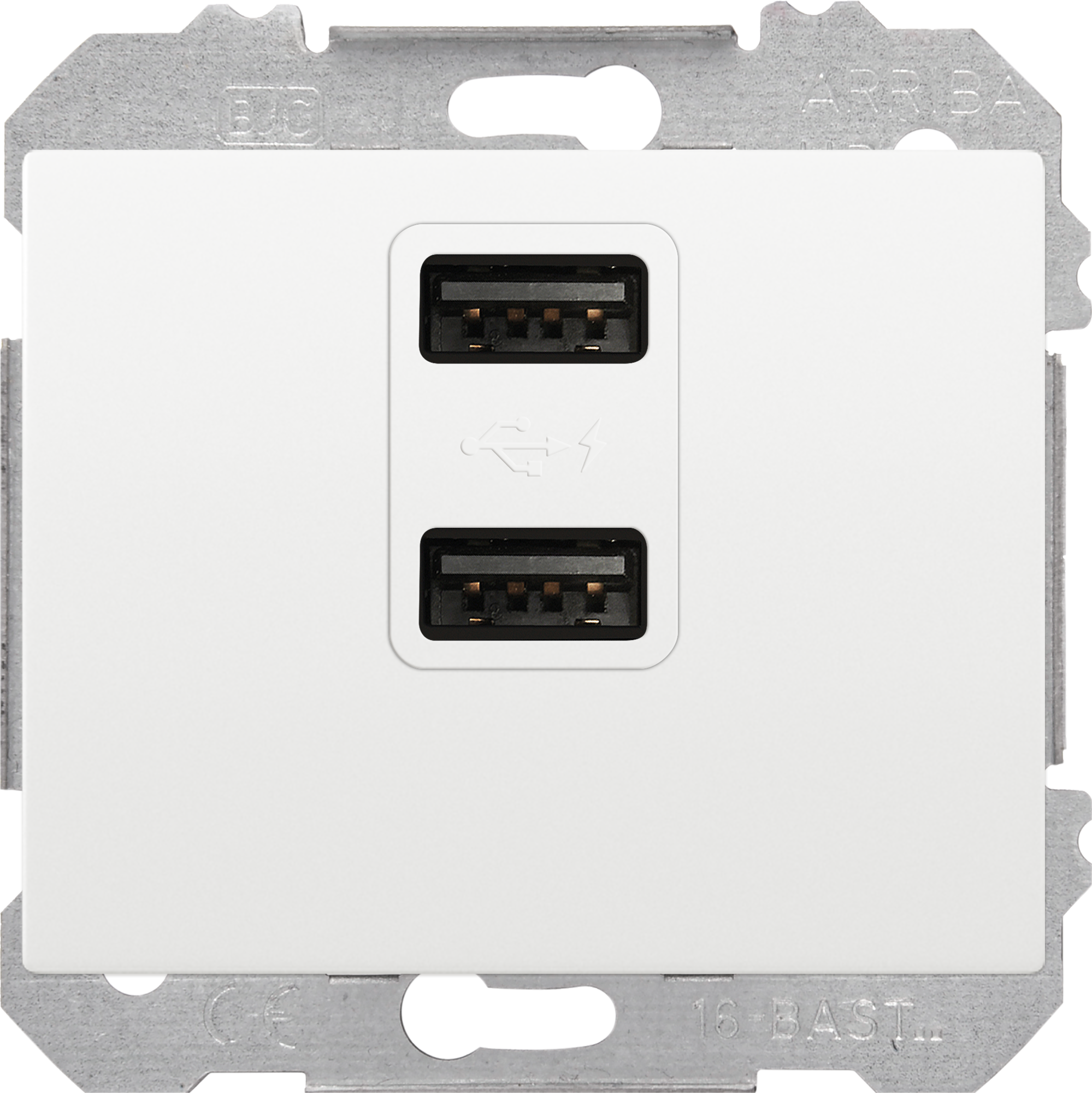 Cargador 2xusb blanco iris