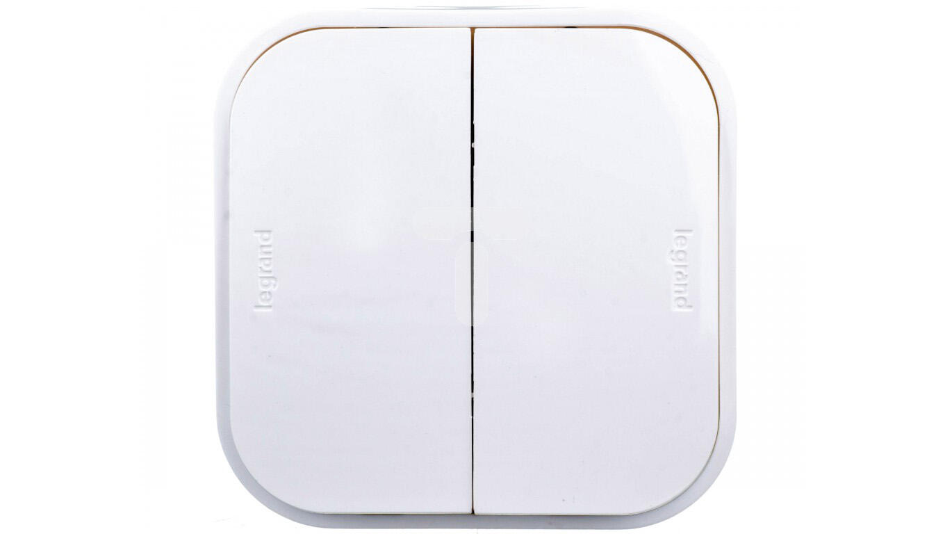 Interruptor doble legrand forix blanco