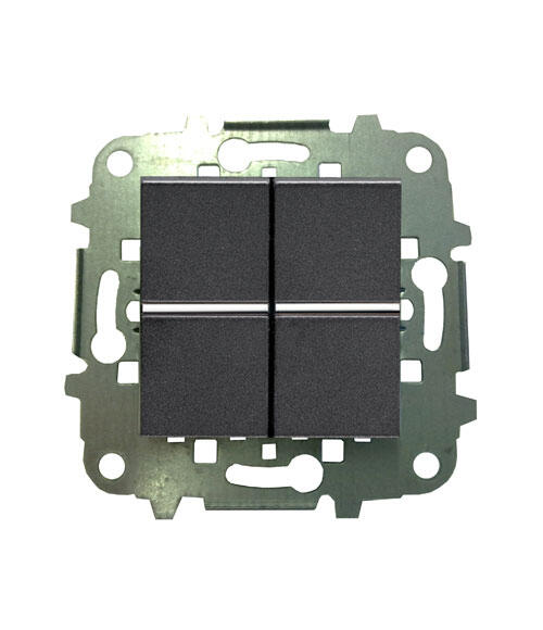 Interruptor doble niessen zenit antracita