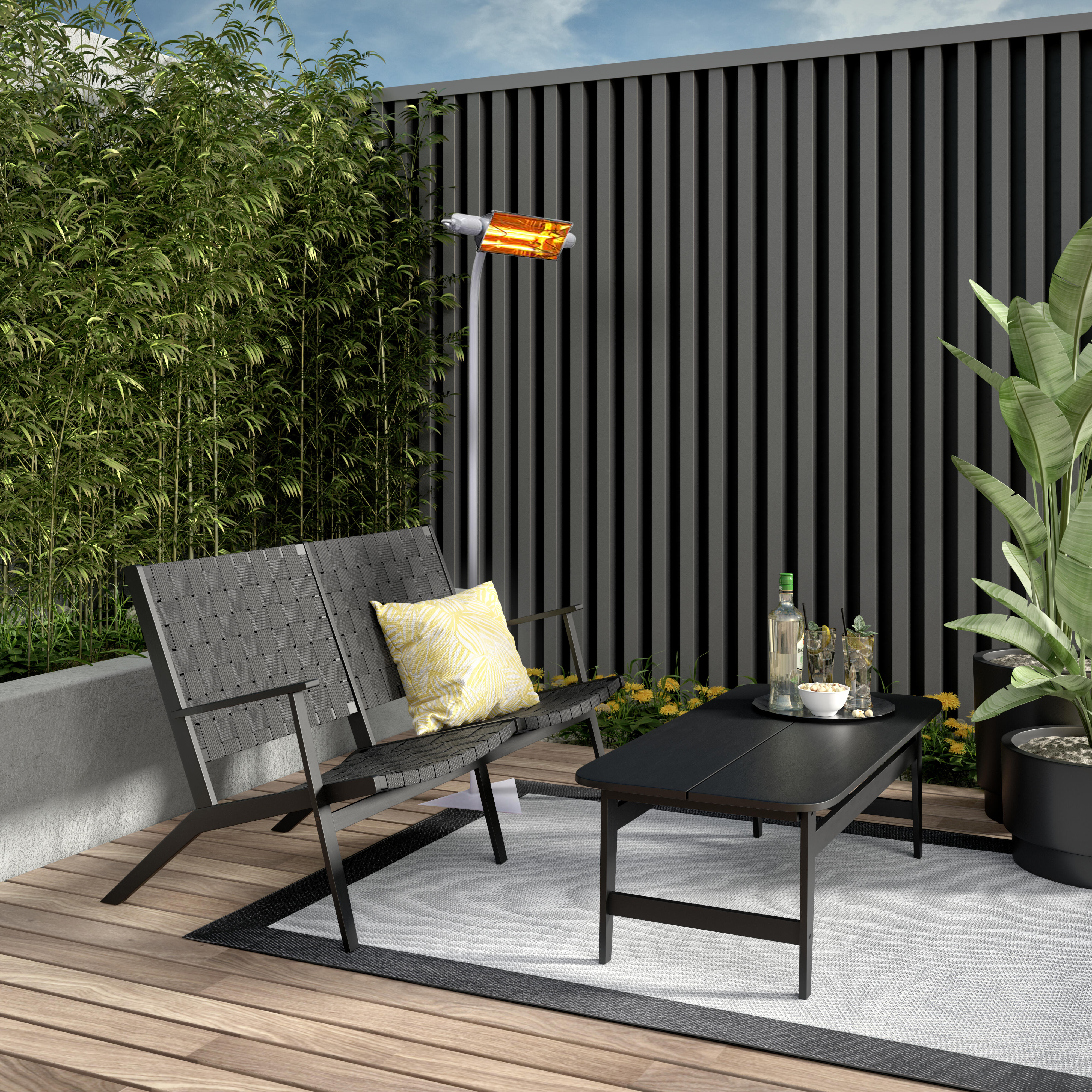 Radiador halógeno infracalor infrahome 1300 w blanco