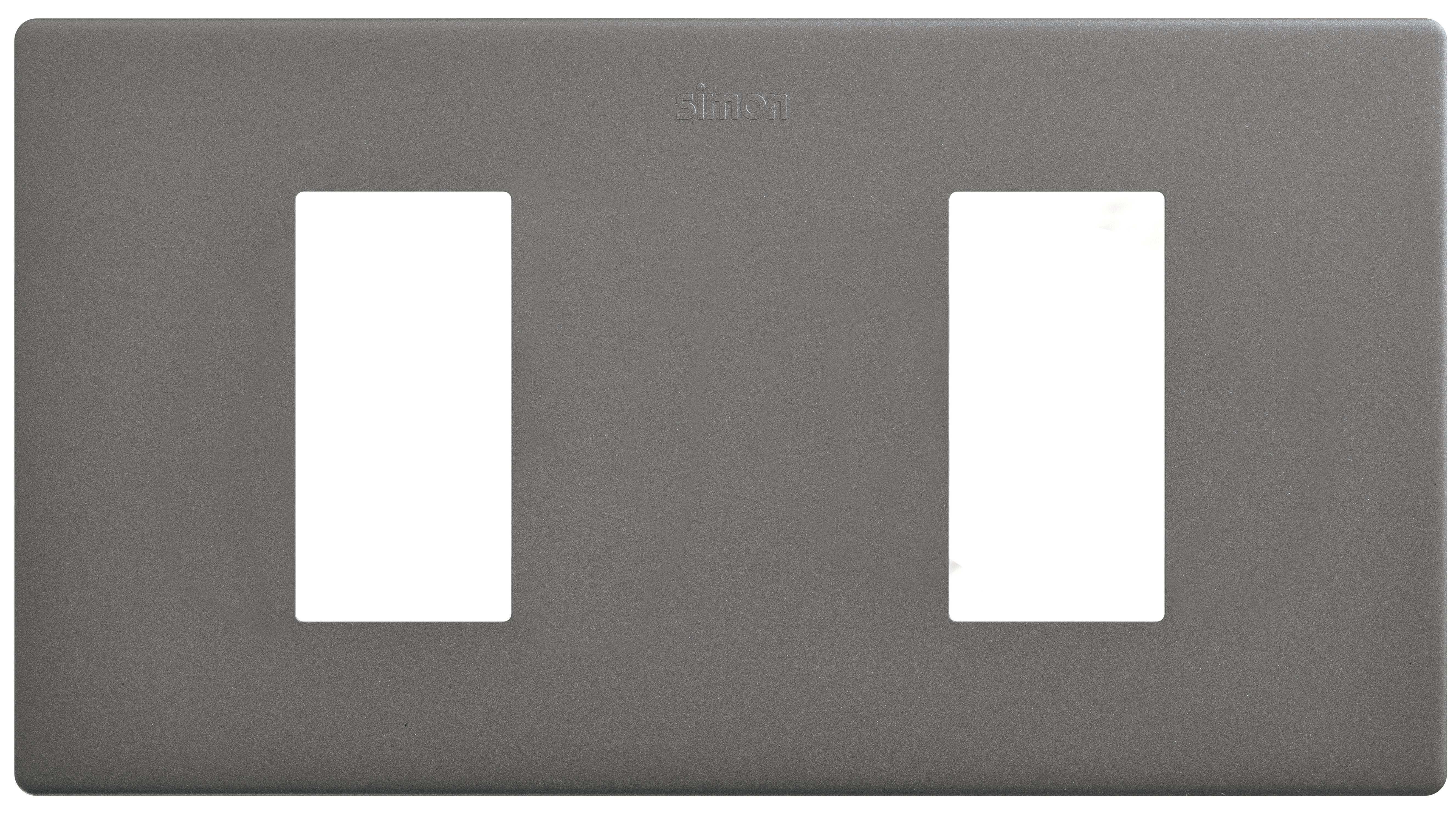 Marco doble combinable simon 270 color titanio