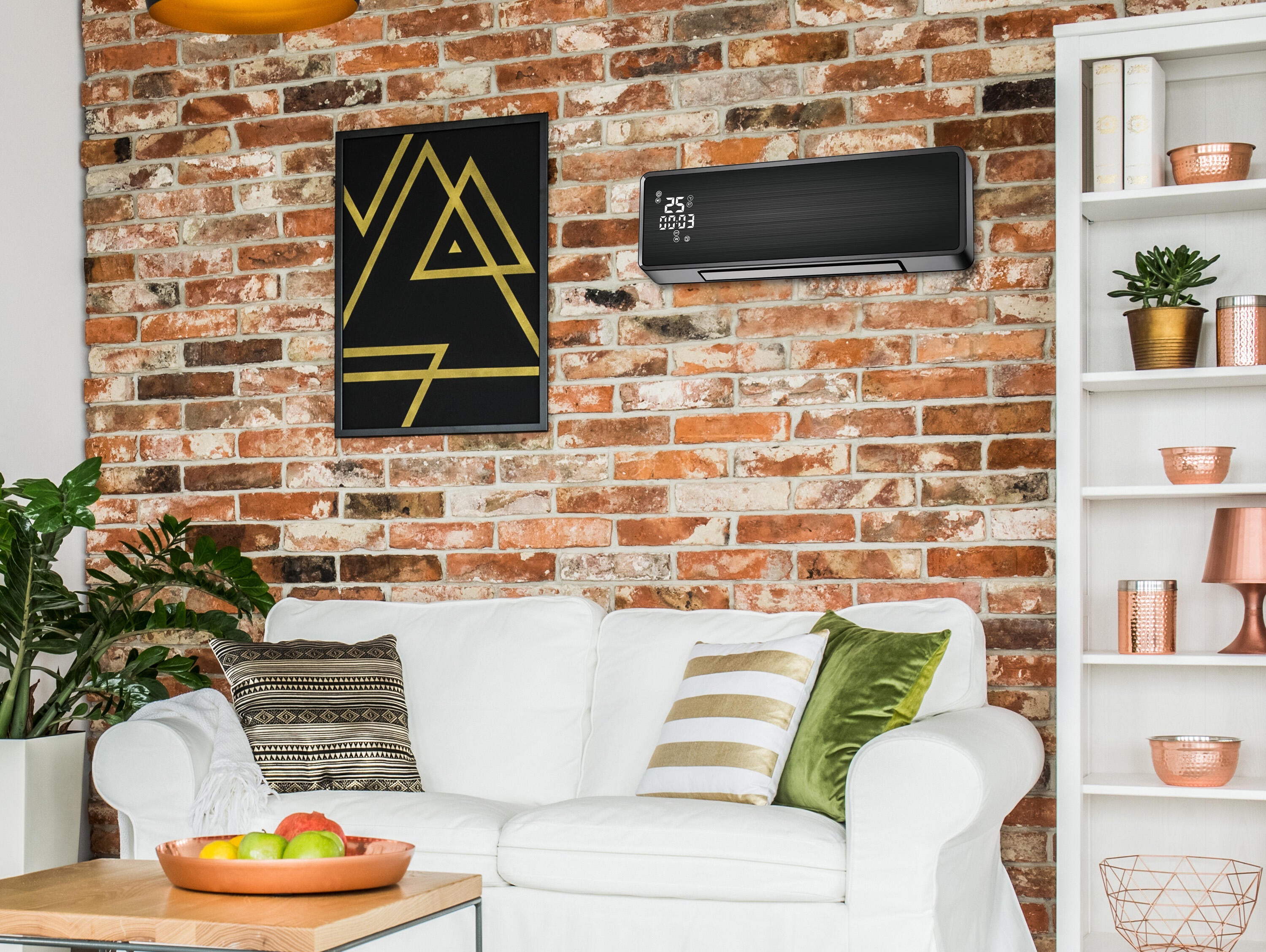 Aquecedor cerâmico PAREDE HOTI M100 2000W PT - 4