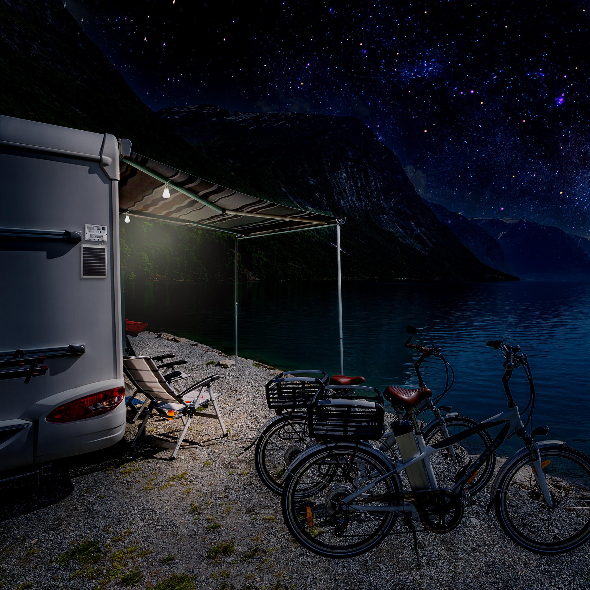 Kit pannello solare con luce E27 4000K ARTE CONFORT HIDRA - 2