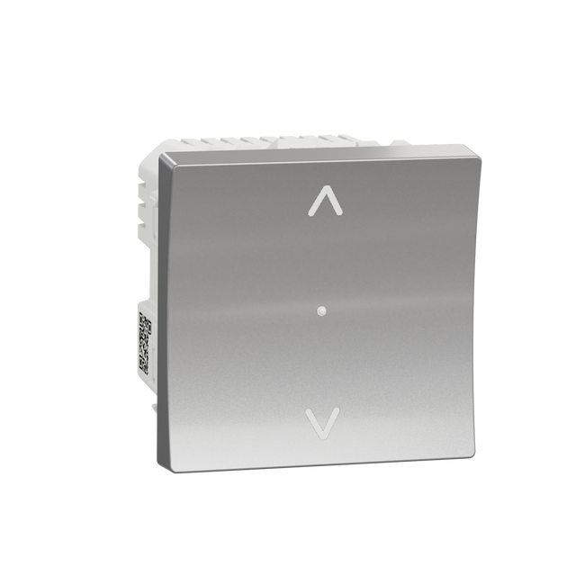 Interruptor de persianas SCHNEIDER New Unica Wiser aluminio