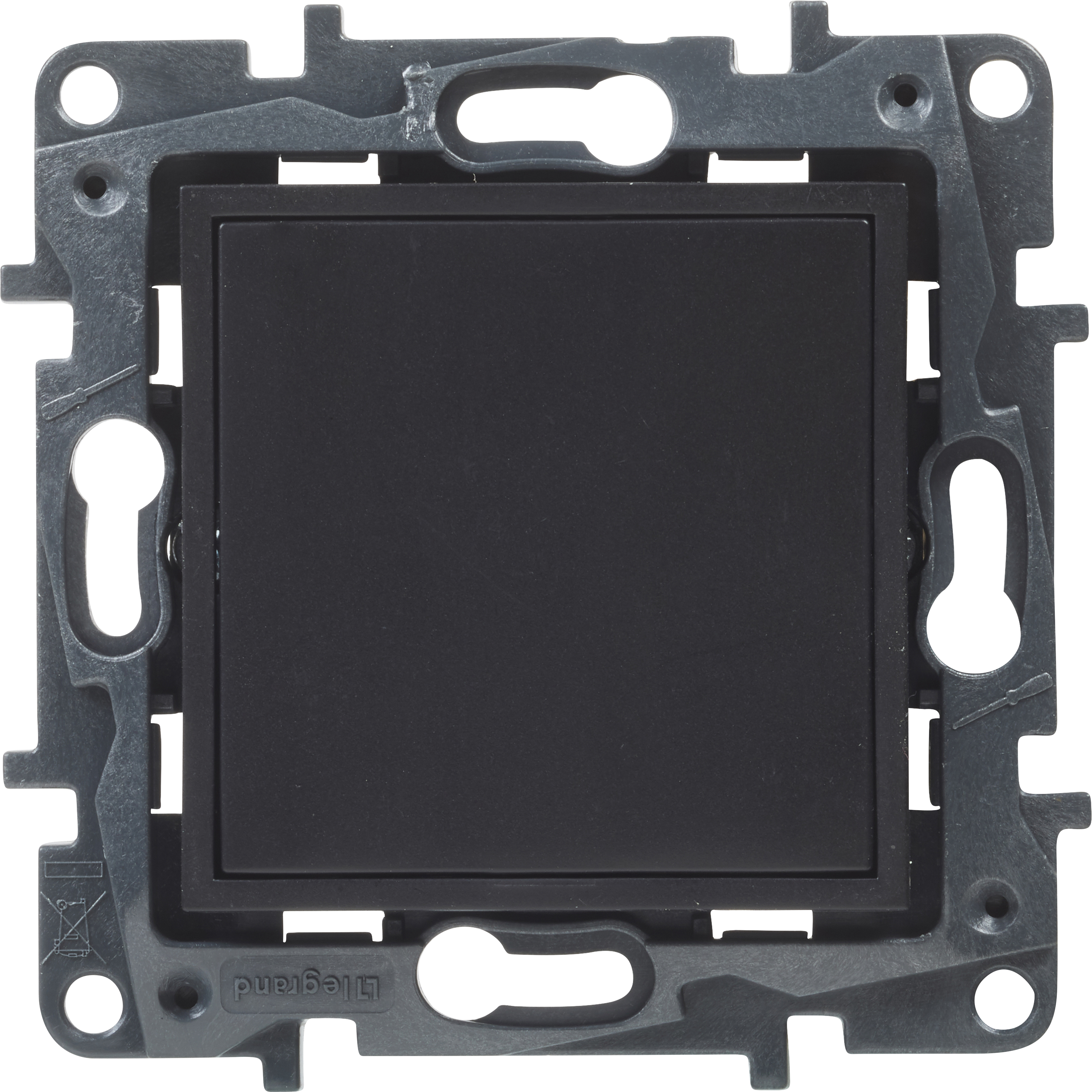 Tapa ciega legrand niloé step negro