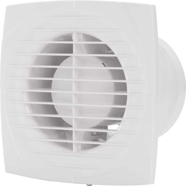 Extractor de baño axial EQUATION Estándar 100 mm para pared