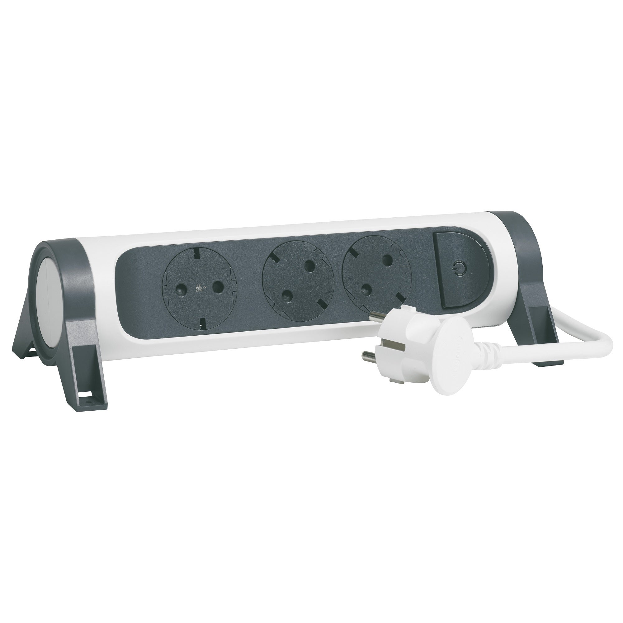 Extensão de 3 tomadas 2P+T rotativa 1.5m branco Legrand - 4