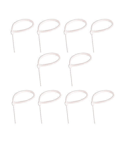 Bolsa de 100 bridas h&t blancas de 5x275 mm