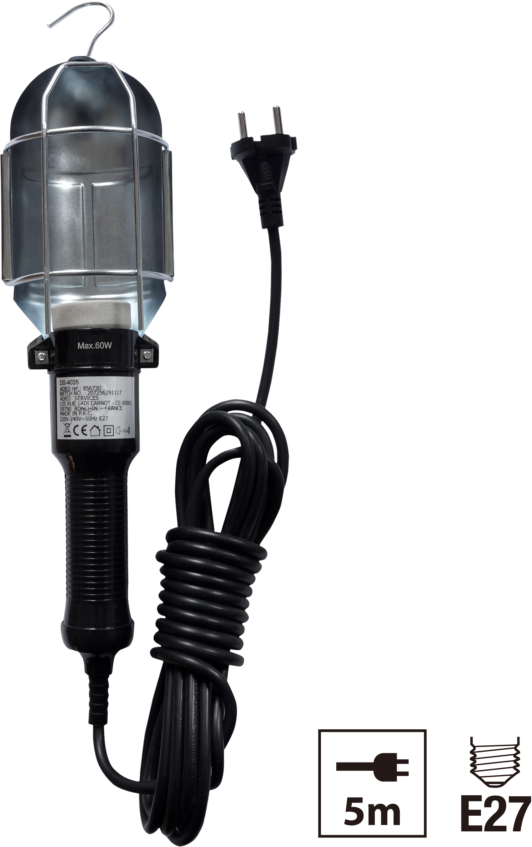 Lanterna de trabalho de lâmpada LEXMAN - 12