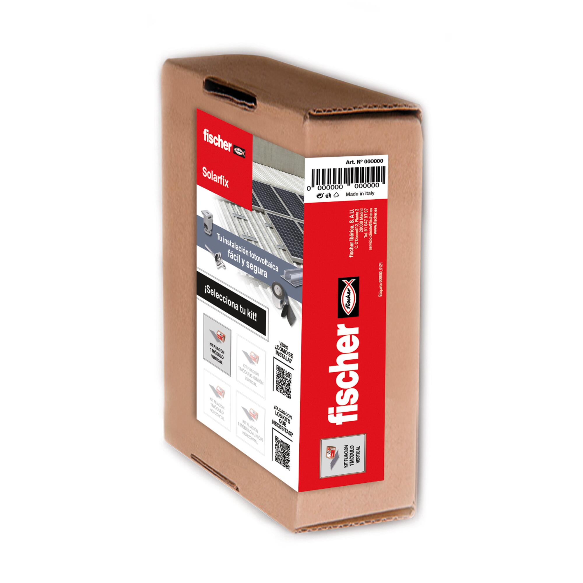 Conjunto de soporte vertical fischer 1m/fv