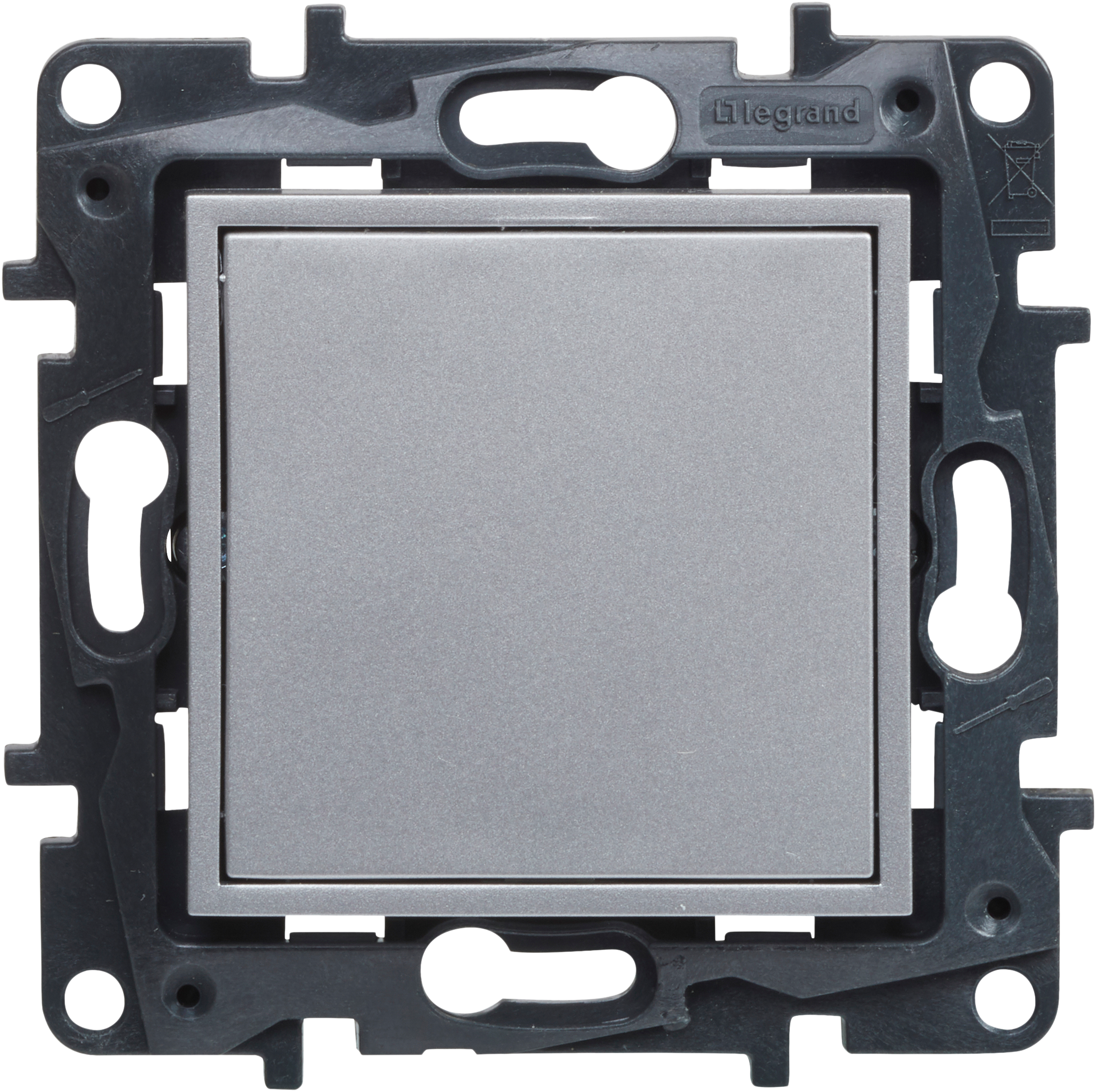 Tapa ciega legrand niloé step aluminio