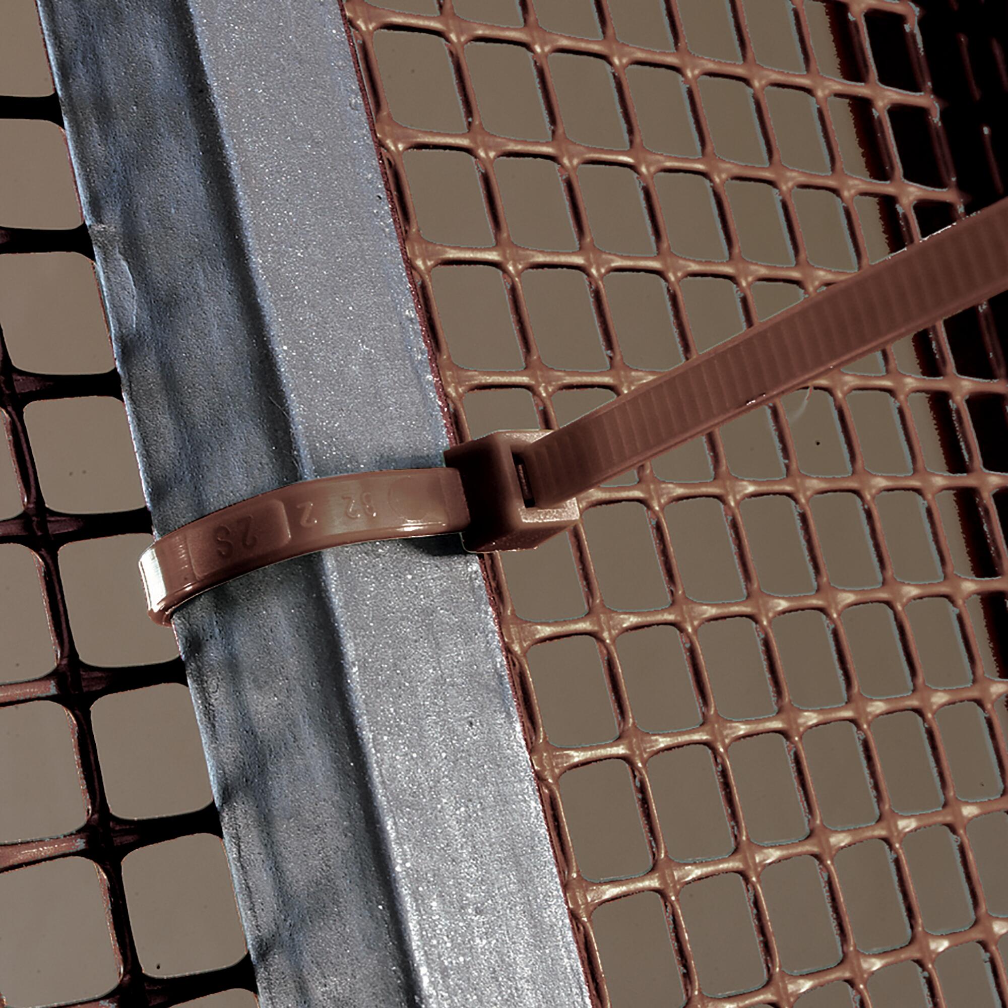 Abraçadeiras EXTERIOR TENAX CASTANHO 50 UNIDADES - 2