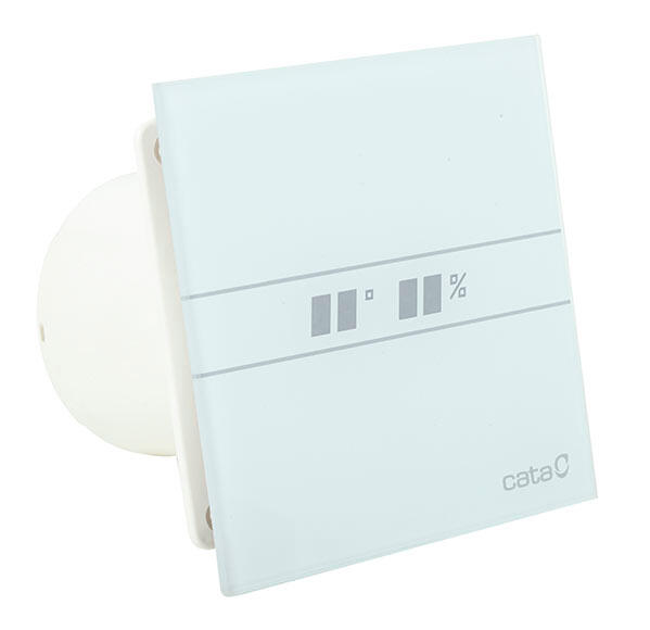 Extractor de baño cata glass hygro e-100 gth blanco