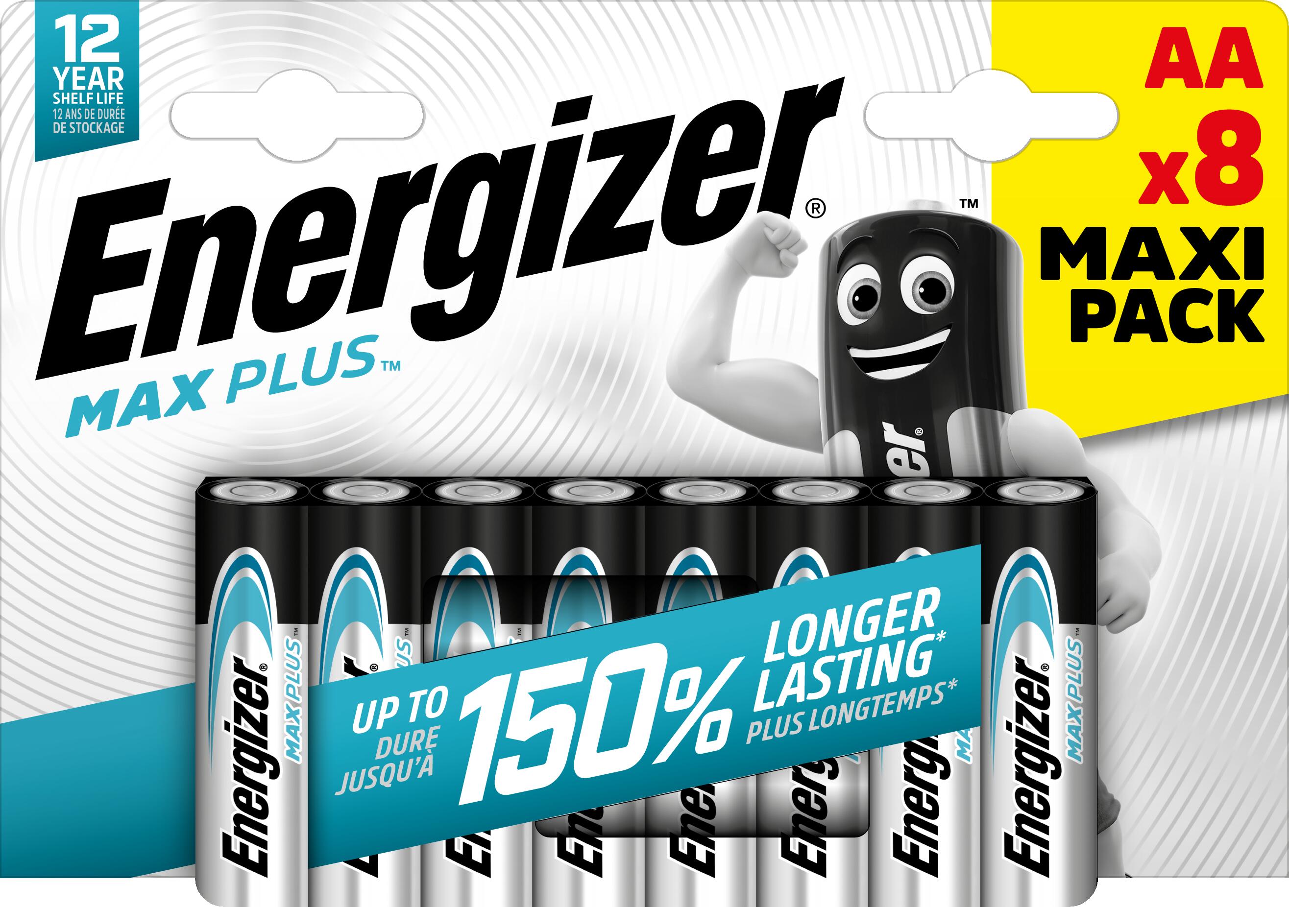 Bateria MAX PLUS AA LR6 8 szt. 1.5 V ENERGIZER