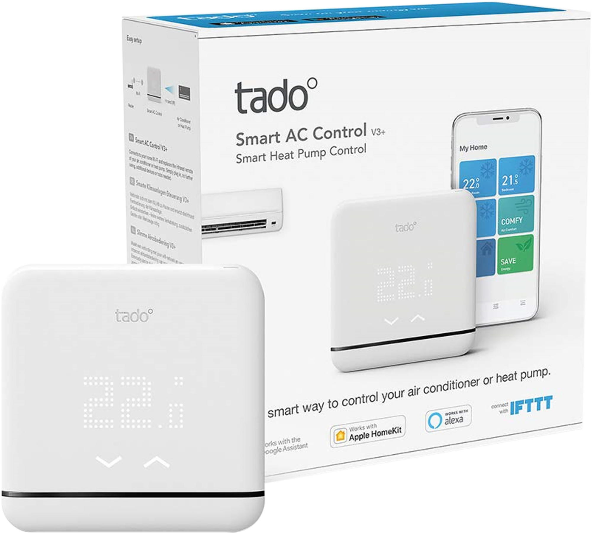 Termostato para aire acondicionado y bomba de calor TADO v3+ - 5