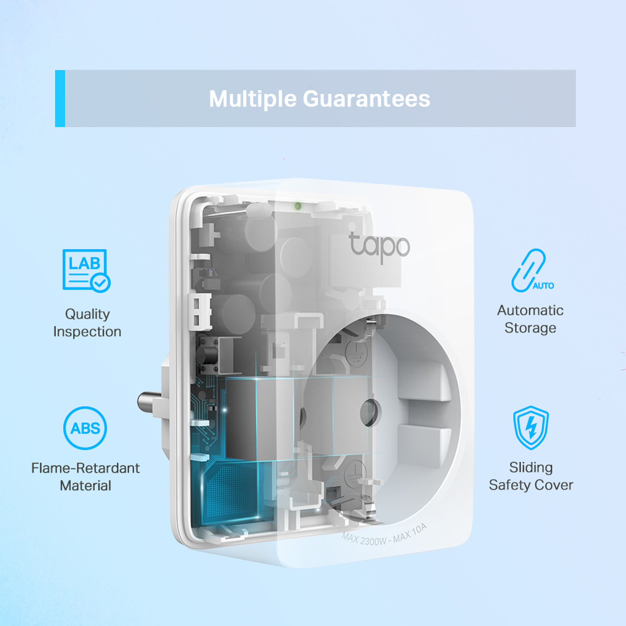 Tomada wifi 2,4ghz TPLINK tapo P100 10A - 5