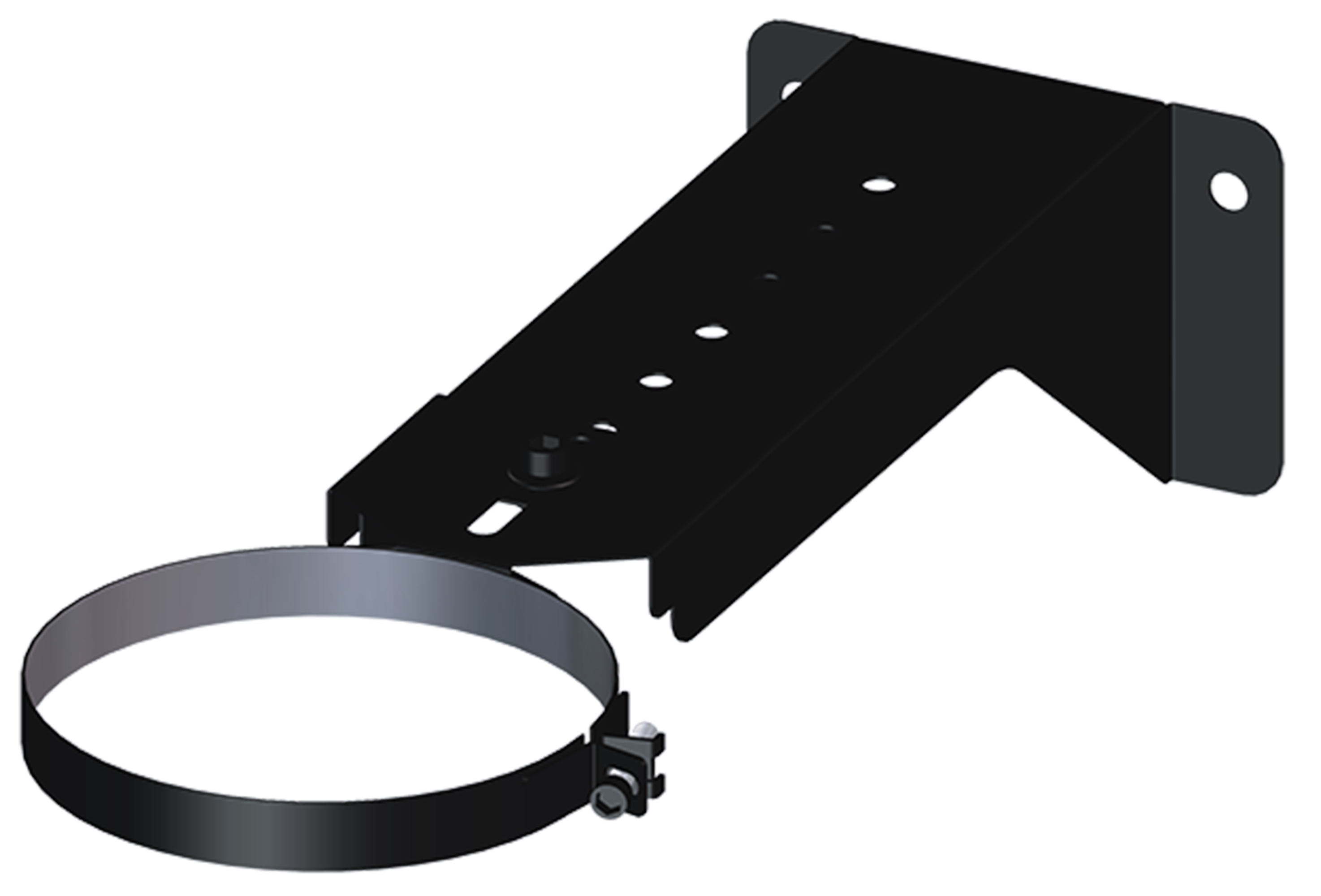 Ancl. recor. c/abraza. l =250-430 mm black tubo aislado gama dw ø80/140 dinak