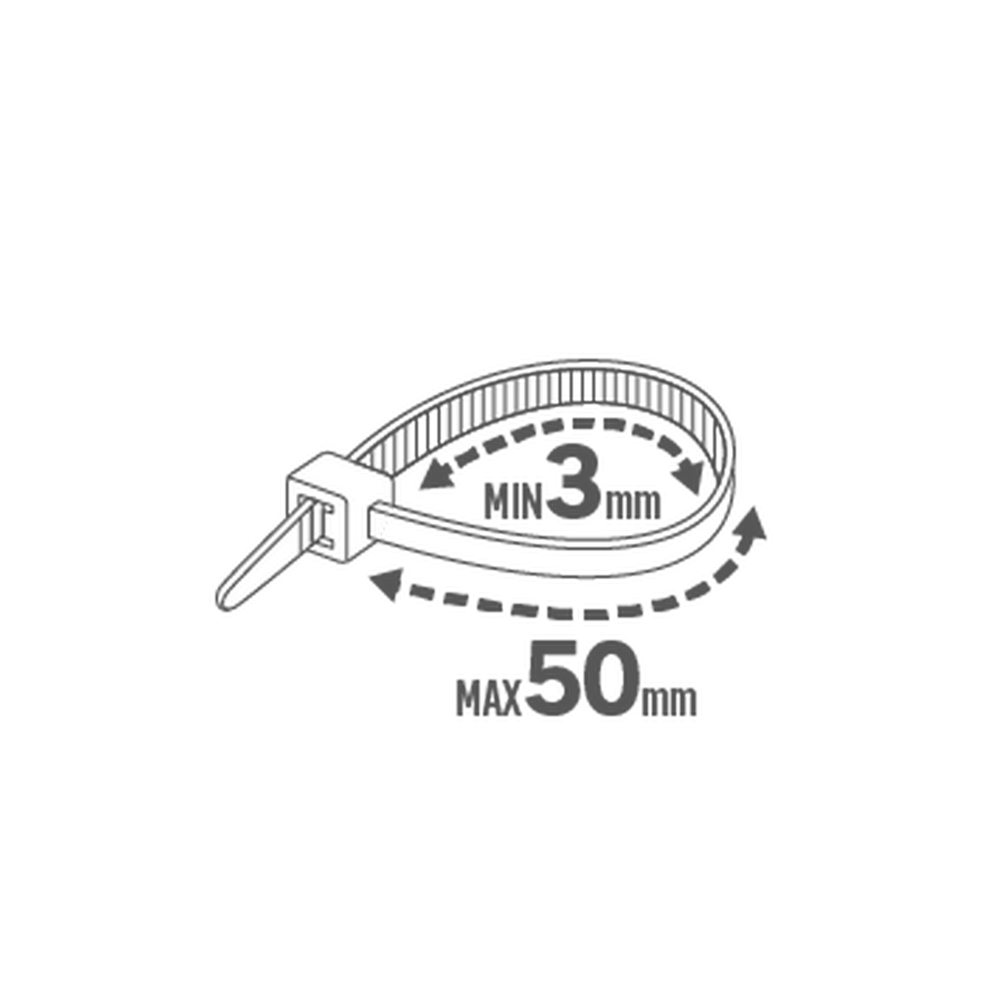 100 abraçadeiras LEXMAN 5.2MM X 200MM PRETAS - 4