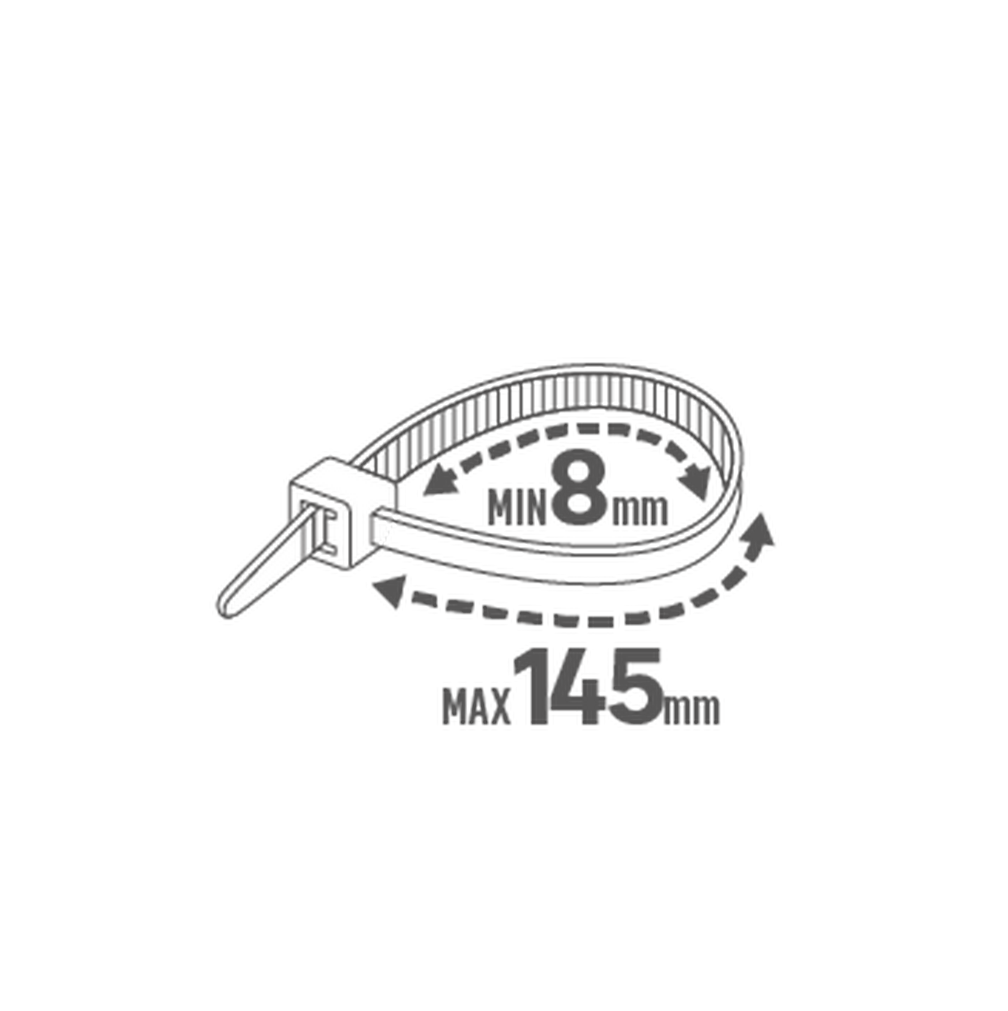 50 abraçadeiras LEXMAN 8.5MM X 500MM PRETAS - 4